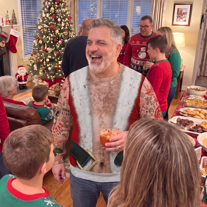 Santa Bare-Chest Sweater
