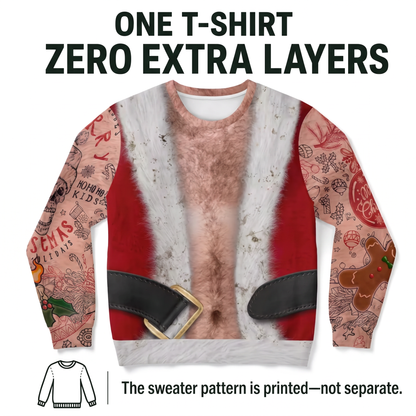 Santa Bare-Chest Sweater